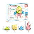 thumbnail image 4 of PicassoTiles Mini Magnetic Tiles for Kids – 13PCS STEM Construction Building Blocks Travel Toy Set, 4 of 9
