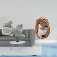 thumbnail image 2 of Elegante figura de gato y marco de fotos de resina ornamentado, arte decorativo de mesa para dormitorio, sala de estar, oficina, inauguración de, 2 of 8