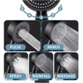 thumbnail image 3 of Black Handheld Showerhead, Handheld Showerhead and Hose Set, 5 Mode Adjustable Shower Head, Metal Shower Head, 3 of 7