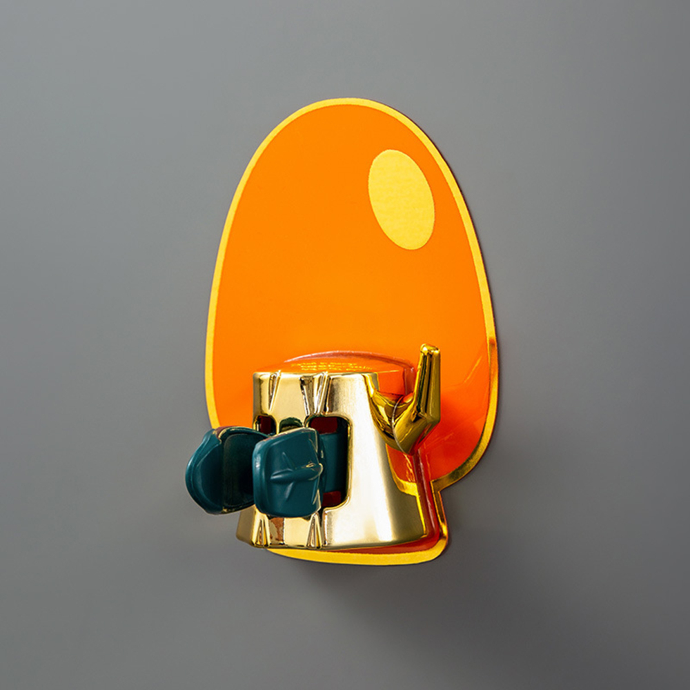 Wall Mount Broom Gripper Holds Space Saving Broom Holder for Brooms