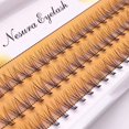 thumbnail image 1 of Pestañas postizas esponjosas naturales rusas prefabricadas, maquillaje profesional, forma A/M, pinchos de racimo, nuevo, 1 of 4