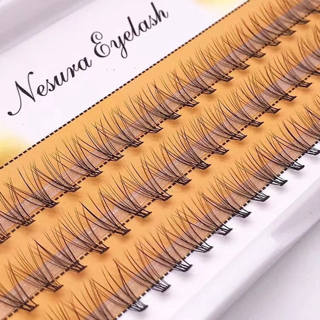 Pestañas postizas esponjosas naturales rusas prefabricadas, maquillaje profesional, forma A/M, pinchos de racimo, nuevo