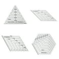 thumbnail image 3 of Transparent Quilting Sewing Patchwork Ruler Measuring Template Hexagon DIY Handmade Tailor Supplies, 3 of 8