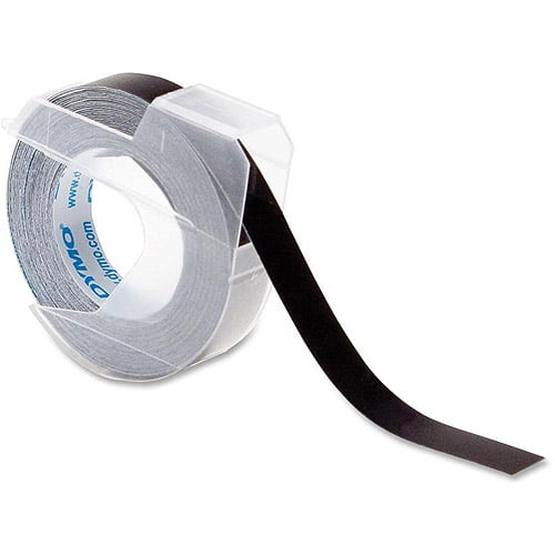 1/2 Inch 6-Pack 12mm Authentic Paper Labeling Tape for LetraTag Label Makers Black Print On White Tape