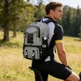 thumbnail image 5 of Spacious Lightweight Outdoor Travel Backpack with Shoe Compartment for Hiking Camping(Gray-1,52x16x34cm), 5 of 6