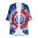thumbnail image 4 of Cárdigan de manga larga para mujer, blusa informal estampada con bolsillo, abrigo tipo cárdigan para mujer, 4 of 5