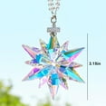 thumbnail image 2 of 3.15 Inch Crystal Snowflake Suncatcher - Decorative Star Pendant for Window Christmas Ornaments and Home Decor, 2 of 6