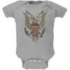 4th July Born Free Vintage American Bald Eagle Soft Baby One Piece