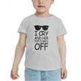 thumbnail image 2 of I Cry And Her Top Comes Off Short Sleeve Cute Toddler T Shirts for Boys Girls (Gray, Youth L), 2 of 5
