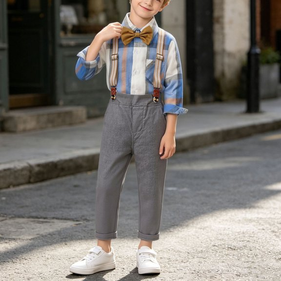 LvhaoGJOB Little Kids Kids 2-Piece Outfit Set - Multi-Pocket