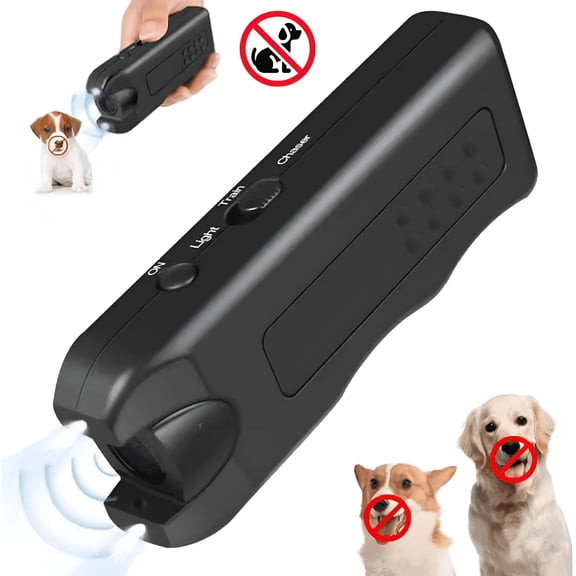 GJX Ultrasonic Dog Repeller 2024 New Dog Bark Deterrent Devices, Anti Barking Device For Dogs, Ultrasonic Dog Repellent with Led, Ultrasonic Dog Training Tool