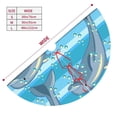 thumbnail image 5 of Kll 30" Christmas Tree Skirt Dolphin Xmas Tree Skirts Mat For New Year Xmas Holiday Party Indoor Outdoor Home Decoration, 5 of 9