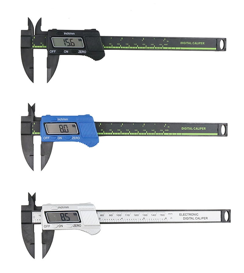 150mm 6 Inch LCD Digital Electronic Carbon Fiber Vernier Caliper Gauge Micrometer Measuring Tool