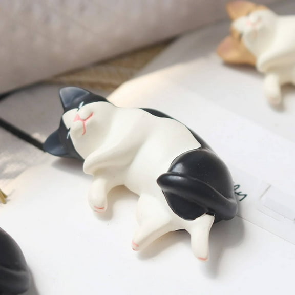 3D Cat Refrigerator Magnets - Cute Resin Fridge Stickers for Cat Lovers, Home Decor Accessories with Strong Magnetic (Set of 6, Message Board Friendly) Clearance