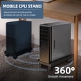 thumbnail image 3 of TYPPKMM Adjustable Mobile PC Tower Stand with Wheels Under Desk CPU Holder Rolling Computer Host Stand for Home Office Adjustable Width, 3 of 6