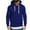 Blue, variant on WREESH Men's Fleece Pullover Hoodie Sweatshrits Drawstring Hooded Solid Color Hooded Sweatshirt with Pocket Beige