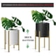 thumbnail image 4 of Soporte ajustable para plantas, soporte de metal para macetas de 20 a 30 cm, soporte de hierro resistente y moderno con capa de pintura protectora, diseño moderno de mediados de siglo, 4 of 5