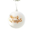 thumbnail image 2 of Ornaments For Christmas Tree Christmas Ornament Christmas Decorations White Flocked Christmas Balls Christmas Tree Letter Pendants Boxed Christmas Ball Pendants, 2 of 5