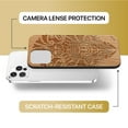 thumbnail image 6 of Case Yard Wooden Case Outside Soft TPU Silicone Slim Fit Shockproof Wood Phone Cover for Girls Boys Men and Women Supports Wireless Charging Tribal Indian Mask Design case for iPhone-11-Pro-Max, 6 of 7