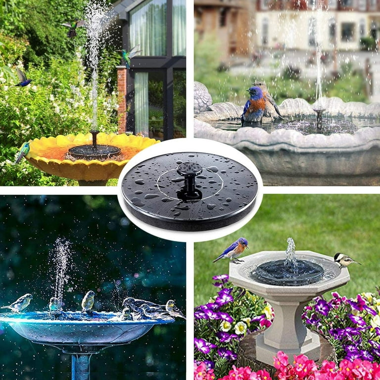 LNKOO Solar Fountain Water Pump for Bird Bath Mini Solar Powered
