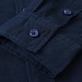 thumbnail image 5 of LIUJUNSHOP Men Casual Versatile Long Sleeve Linen Shirt Comfortable Breathable Business Relaxed Fit BU2 XL, 5 of 5