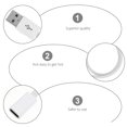 thumbnail image 2 of STRANDCHIC 3Pcs USB C Female to USB Male Adapter Phone Charging Extension Cable White Portable, 2 of 4