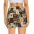 thumbnail image 4 of Running Shorts for Women, Butterfly Stamp Pattern Workout Athletic Shorts with Pockets, Lounge Yoga Shorts Women, 4 of 7
