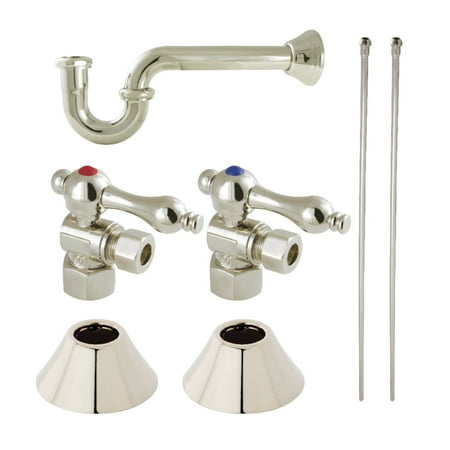 

Kingston Brass CC43106LKB30 Traditional Plumbing Sink Trim Kit with P-Trap Polished Nickel
