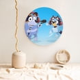 thumbnail image 2 of Lsque Bluey Pattern Ceramic Decorative Plate Decorative Plates with Display Stand Personalized Porcelain Plate Ceramic Ornaments for Wall Hanging Decoration-6in, 2 of 6
