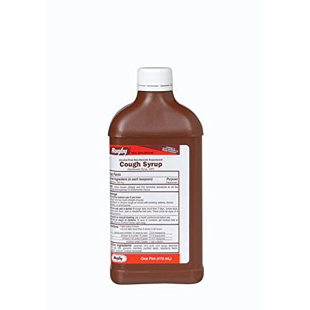 3 Pack Rugby Guaifenesin Cough Syrup Alcohol Free Expectorant 1 Pint