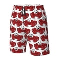 thumbnail image 4 of Balery Cute Red Crab Traje de Baño Estilo Hawaiano para Hombre, Shorts de Secado Rápido con Bolsillos-Medium, 4 of 4