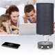thumbnail image 3 of Lámpara De Mesa Tela Lámpara De Noche Puertos Usb Sombra Lámpara Moderna Mesita De Noche Cepillado Kearding HA015781-00, 3 of 6