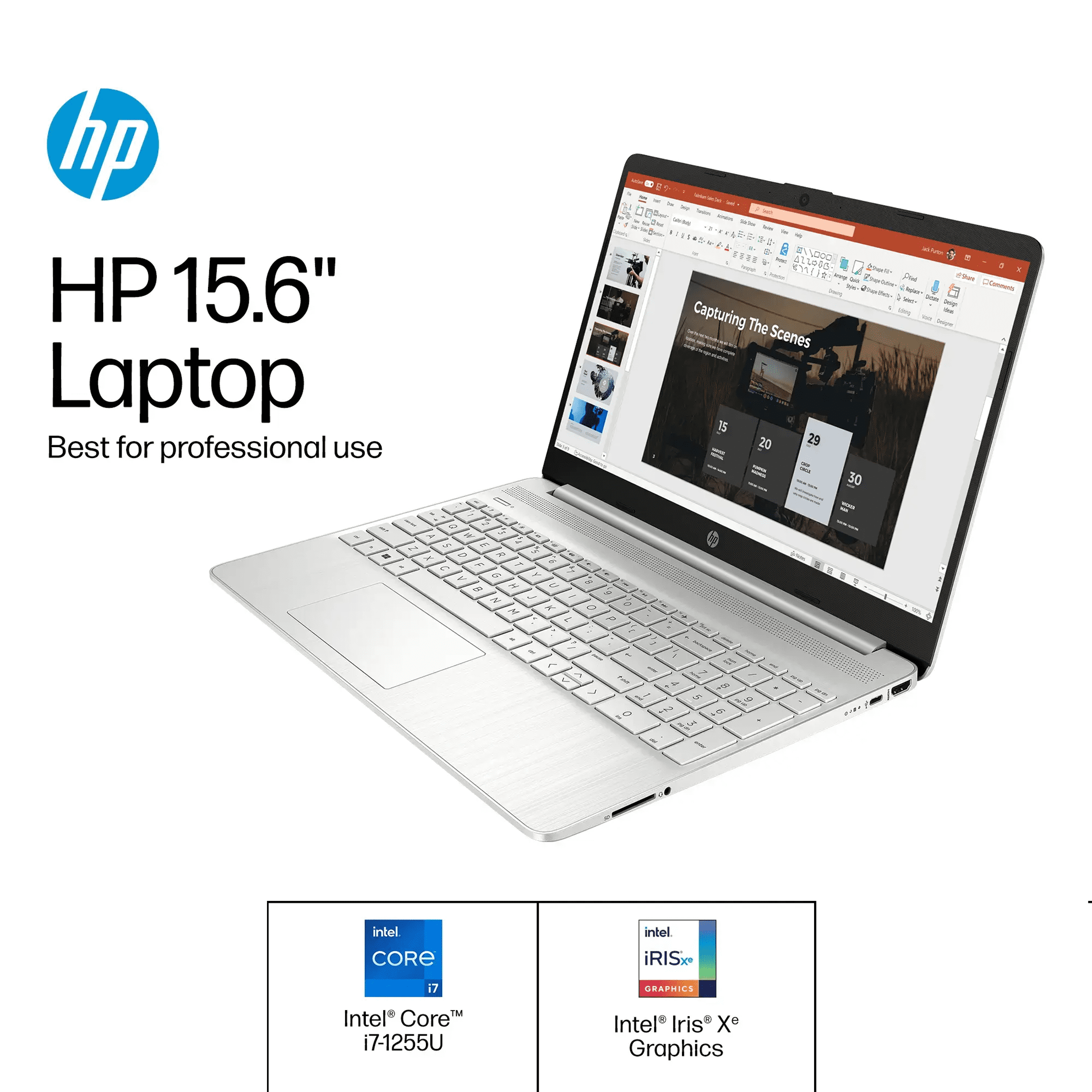 HP 15.6" Full HD Touchscreen Laptop | Intel i7-1255U (Beat i9-8950HK) | 32GB RAM | 2TB SSD | Intel Iris Xe Graphics | Win 11 | Fast Charge | EPEAT Silver | W/Charger