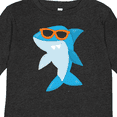 thumbnail image 4 of Inktastic Cool Shark, Shark Wearing Sunglasses, Cute Shark Boys or Girls Long Sleeve Toddler T-Shirt, 4 of 5