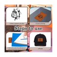 thumbnail image 4 of 50 Pcs Blank Faux Patches For Hats Leatherette Hat Patches With Adhesive Custom Patches For Custom, 4 of 5