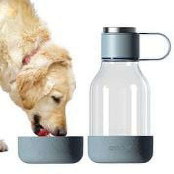 ASOUB Green Buddy Insulated Bottle and Dog Bowl, Large