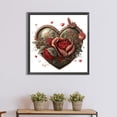 thumbnail image 4 of Pintura de diamante 5D DIY Taladro redondo completo Love Roses Kit Decoración del hogar (NH3677) JShteea El nuevo, 4 of 9