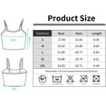 thumbnail image 2 of Alove Women Cropped Built-In Bra Camisole Adjustable Straps Tank Tops,2 -Packs, 2 of 5