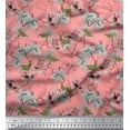 thumbnail image 1 of Soimoi Cotton Duck Fabric Leaves,Women & Reindeer Animal Printed Craft Fabric by The Yard 42 Inch Wide, 1 of 1