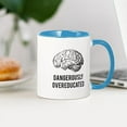 thumbnail image 3 of CafePress - Dangerously Overeducated Mugs - 11 oz Ceramic Mug - Novelty Coffee Tea Cup, 3 of 4