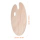 thumbnail image 2 of De madera de forma ovalada con un cómodo orificio para el pulgar para pinturas acrílicas, acuarelas y óleos, 2 of 7