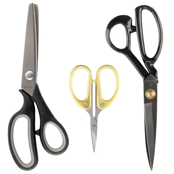 Professional Sewing Scissors Set - Pinking, Embroidery, & Fabric Shear