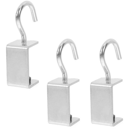 Milisten 4 Pcs Deskside Bag Rack Removable Hooks for Hanging Student Silver