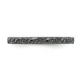 thumbnail image 3 of Stackable Expressions Sterling Silver Ruthenium Plated Flower Ring, 3 of 7