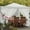 White, variant on 6.5x6.5FT Small Canopy Tent with 4 Side Walls, Commercial Outdoor Canopy with Carry Bag, Waterproof Foldable Instant Shelter for Party, Backyard BBQ, Camping, White