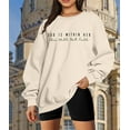 thumbnail image 5 of KimSoong Christian Sweatshirt Women Bible Verse Pullover Christian God Is Within Her Long Sleeve Inspirational Blouse Top, 5 of 9