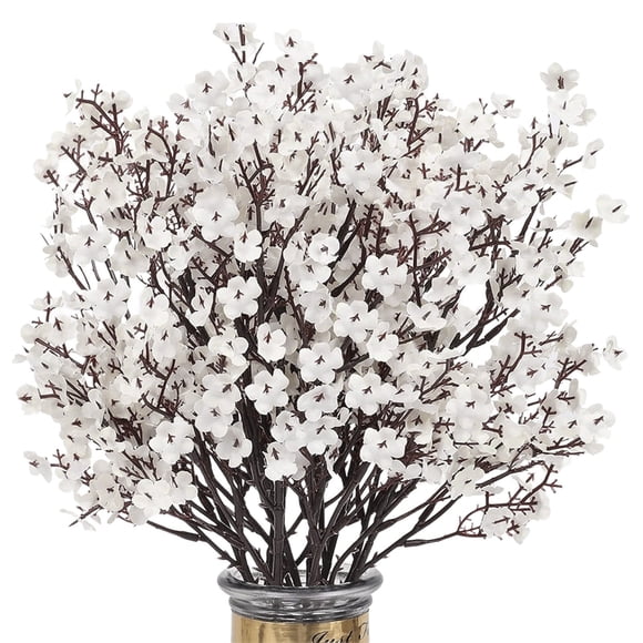 Ngxiha 1Pc Artificial Flowers Gypsophila Cherry & Stems for Home Decor Wedding Centerpieces Table Arrangements Living Room (1Pc)