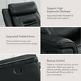 thumbnail image 5 of Spruce & Spring360° Swivel Manual Recliner with Glider Motion for Living Room, Black, 5 of 12