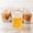 Small, variant on Large 20oz Origami Style Fluted Glass Tumbler Set of 6