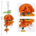 thumbnail image 6 of Ksopiavobs 2 Pack Natural Wood Block Parrot Chew Toys- Orange&Apple Shaped Hanging Cage Chewing Foraging Toy for Eclectus Budgies Parakeet Cockatiel Conure Lovebirds Small&Medium Birds, 6 of 6